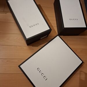 Gucci Black and White Shoe Boxes